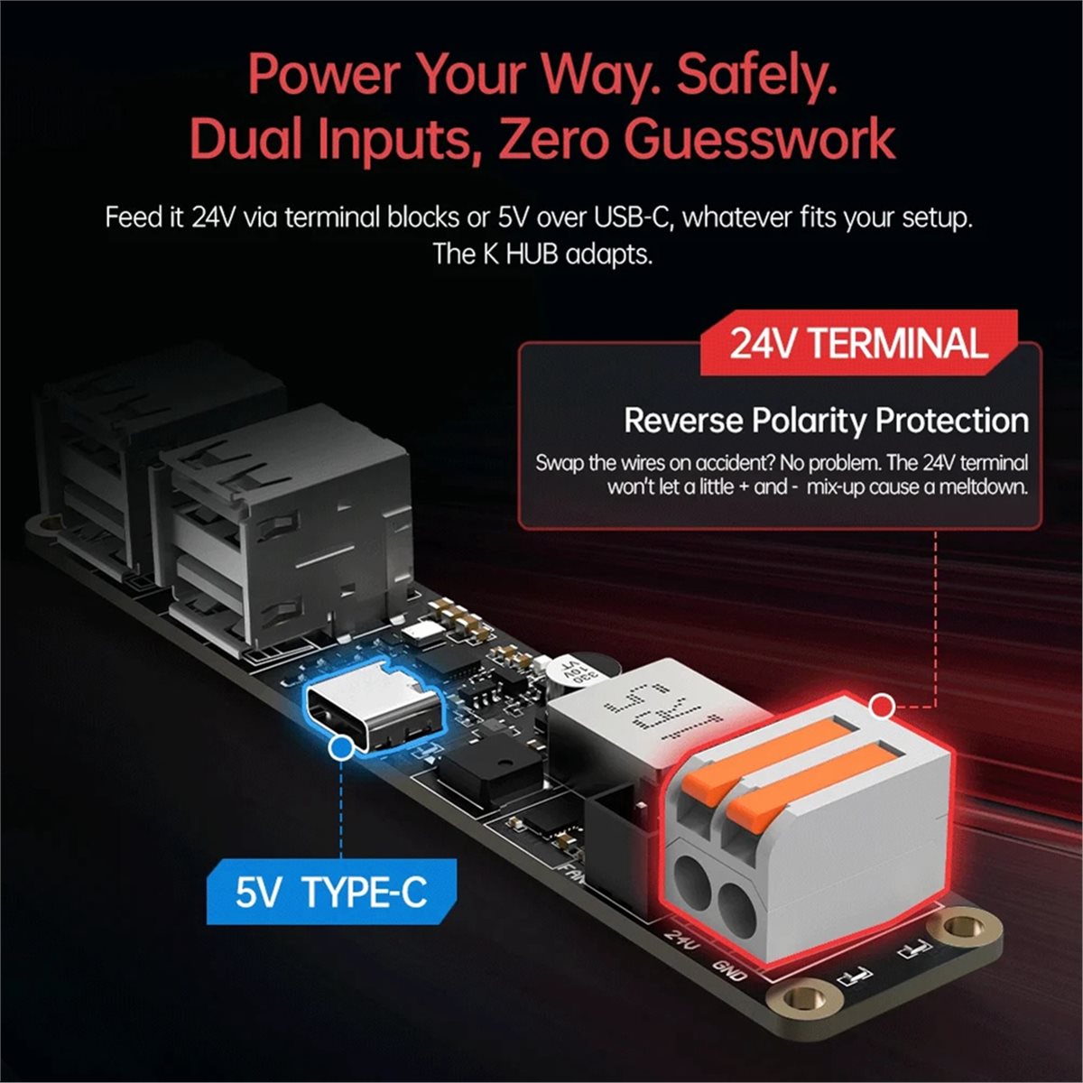 Usb Extender Active - L70A BIGTREETECH K Hub Güç Kaynağı