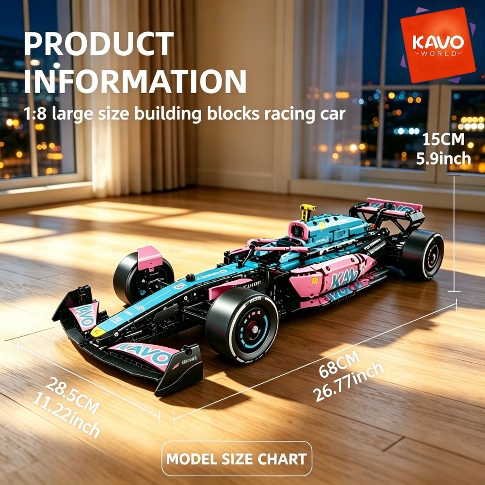 KAVOWORLD 1:8 Pembe-mavi Formu - Office Tech Products incelemesi ve fiyatı